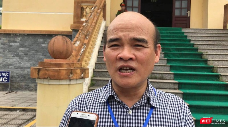 Ông Nguyễn Huy Quang - Vụ trưởng Vụ Pháp chế, Bộ Y tế bày tỏ sự thất vọng sau khi tới giải thích quan điểm của Bộ Y tế về phiên tòa
