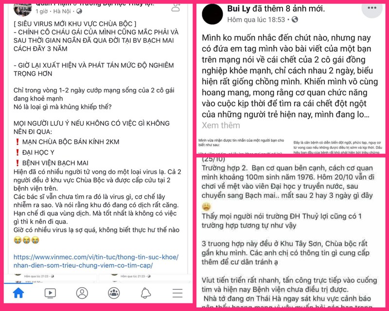 "Cư dân mạng" chia sẻ về virus viêm cơ tim