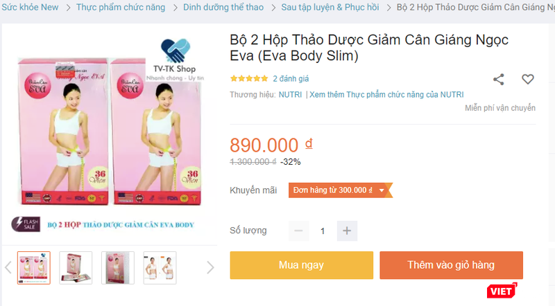 Cảnh báo: Lô sản phẩm viên giảm cân Giáng ngọc Eva và Men Pro New không đảm bảo chất lượng