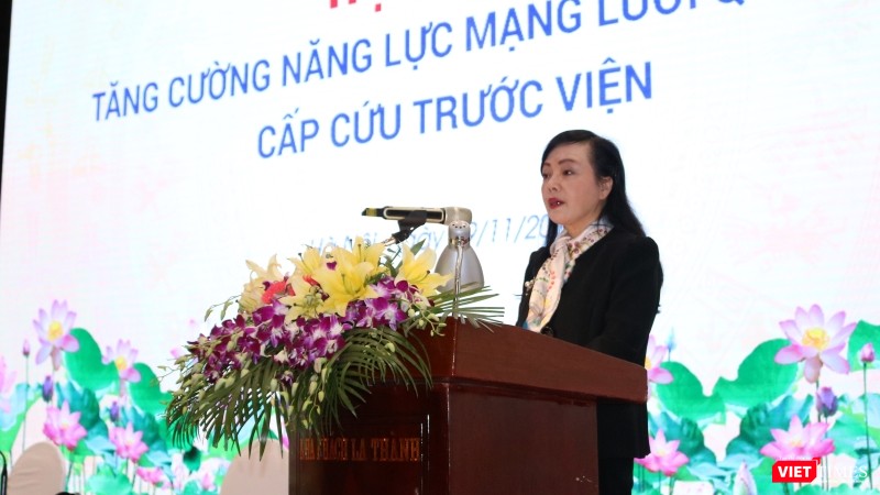 Bộ trưởng Bộ Y tế Nguyễn Thị Kim Tiến phát biểu khai mạc hội thảo (Ảnh: Minh Thúy) Bộ trưởng Bộ Y tế Nguyễn Thị Kim Tiến phát biểu khai mạc hội thảo (Ảnh: Minh Thúy)