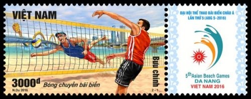 Ra mắt bộ tem Đại hội Thể thao Bãi biển Châu Á lần thứ V ảnh 1