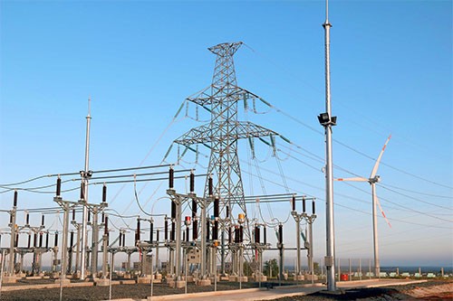 Trạm biến áp 22/110 kV của Nhà máy Phú Lạc.