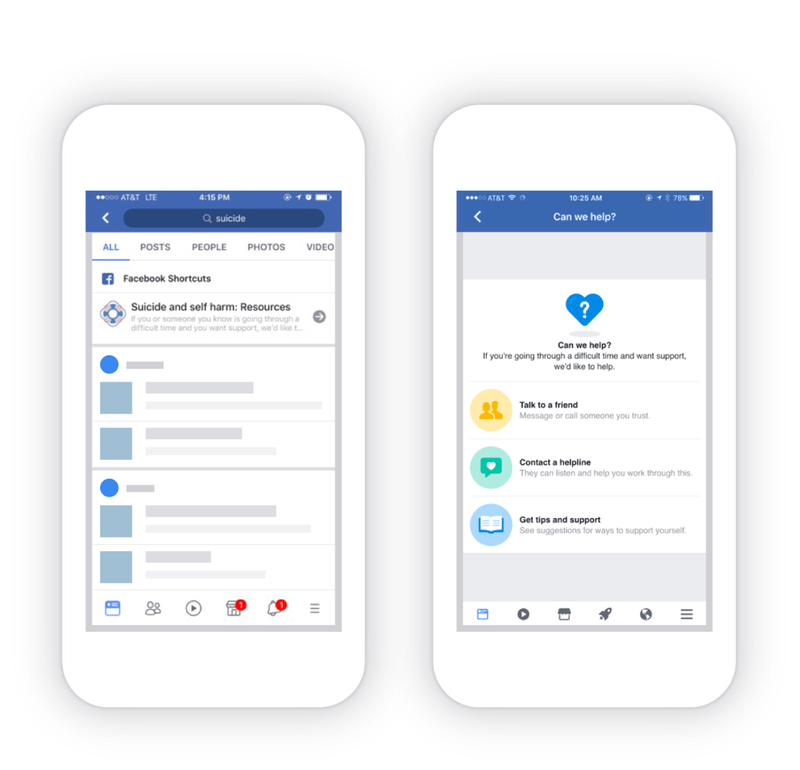Facebook giới thiệu các nhóm hỗ trợ và công cụ ngăn ngừa tự tử ảnh 1