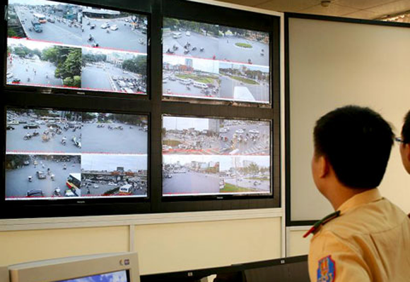 Hệ thống Camera giám sát giao thông qua biển số xe. Ảnh minh hoạ: CA TP.HCM