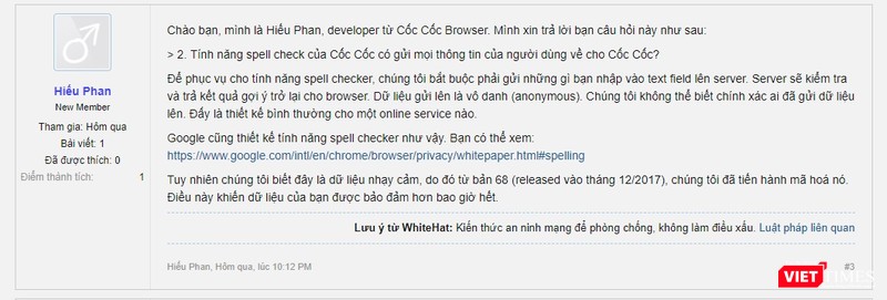 Cốc Cốc nói gì về clip chứng minh đã thu lượm mọi thông tin cá nhân của người dùng? ảnh 1
