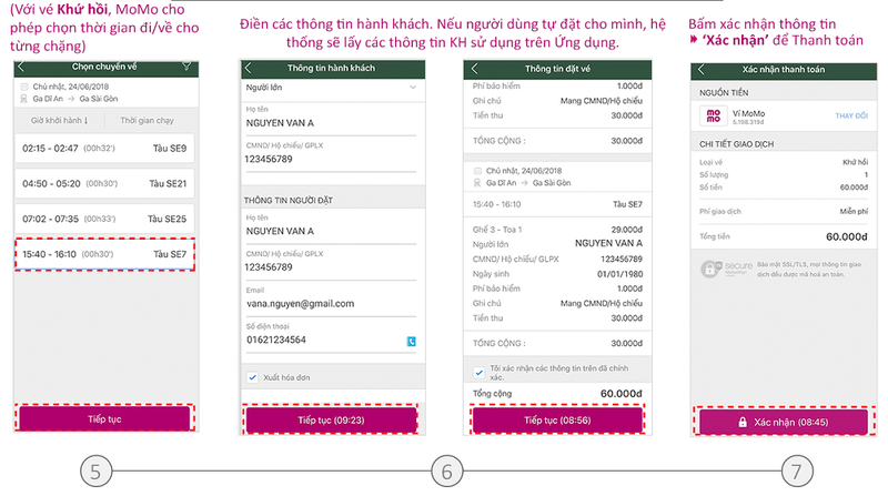 Hướng dẫn chi tiết cách mua và sử dụng vé tàu điện tử trên thiết bị di động ảnh 2