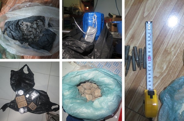 Một số tang vật của vụ án.