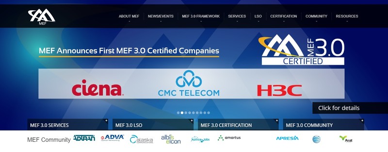 MEF chúc mừng CMC Telecom trên Homepage MEF chúc mừng CMC Telecom trên Homepage