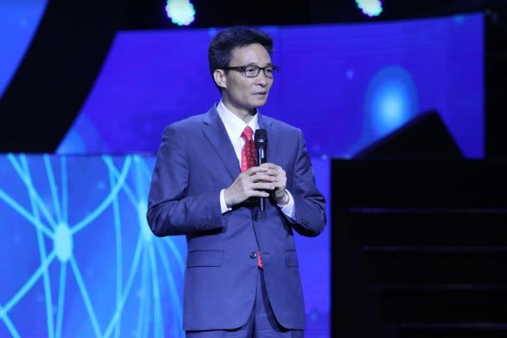 Phó Thủ tướng Vũ Đức Đam phát biểu tại chương trình kết nối mạng lưới đổi mới sáng tạo Việt Nam 2018.