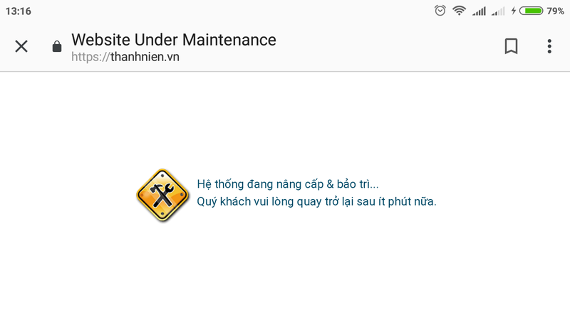 Hàng loạt báo điện tử không truy cập được vào trưa qua (23/9).