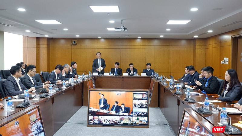 Hội nghị trực tuyến triển khai dự án “Nền tảng dữ liệu Bản đồ số Việt Nam” vừa diễn ra ngày 14.1.2019.