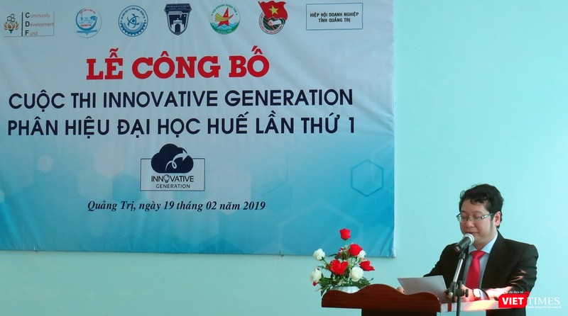 TS.Trương Chí Hiếu GĐ Phân hiệu khai mạc Lễ công bố giải thưởng IG 2019.