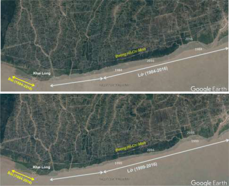 Xâm thực bờ biển đe dọa trực tiếp cung đường (II) Xâm thực bờ biển đe dọa trực tiếp cung đường (II)