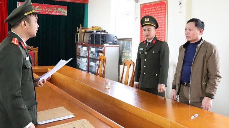 Bị can Lê Văn Huệ. Ảnh: CA Hà Tĩnh