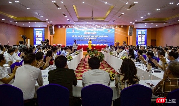 Diễn đàn thu hút hơn 500 đại biểu là đại diện cho các doanh nghiệp thuộc gần 30 tỉnh thành phía Bắc tham dự.