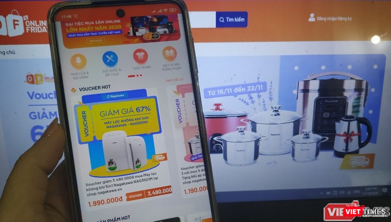 Sàn thương mại điện tử ngày càng phát triển mạnh ở Việt Nam.