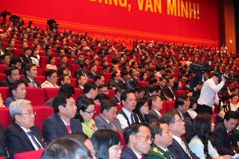 Các đại biểu dự Đại hội Đảng XIII.