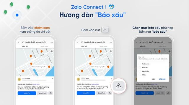 Tính năng báo xấu giúp thông tin trên Zalo Connect không bị "loãng” bởi những những bài đăng sai sự thật.