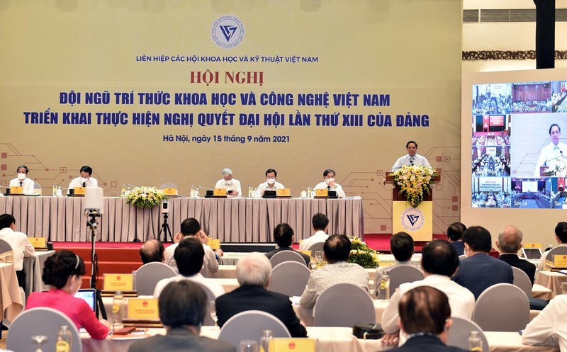 Toàn cảnh Hội nghị đội ngũ trí thức KH&amp;CN Việt Nam triển khai thực hiện Nghị quyết Đại hội XIII của Đảng