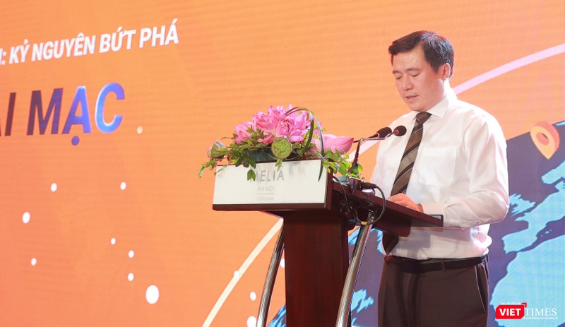Ông Nguyễn Sinh Nhật Tân - Thứ trưởng Bộ Công Thương phát biểu tại lễ công bố sáng kiến.