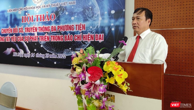 TS. Lê Công Lương - Phó Tổng thư ký kiêm Trưởng ban Khoa học, Công nghệ và Môi trường VUSTA phát biểu tại Hội thảo