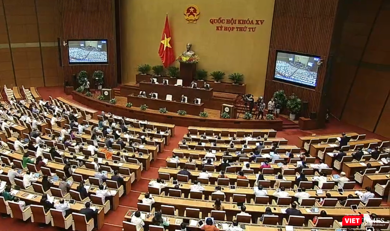 Toàn cảnh nghị trường kỳ họp thứ 4 Quốc hội khóa XV.
