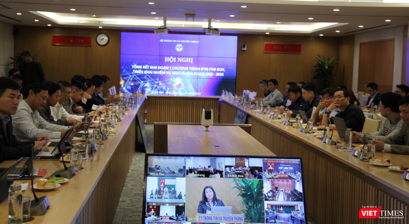 Hội nghị được tổ chức tại Bộ Thông tin và Truyền thông, kết nối trực tuyến với 63 tỉnh thành.