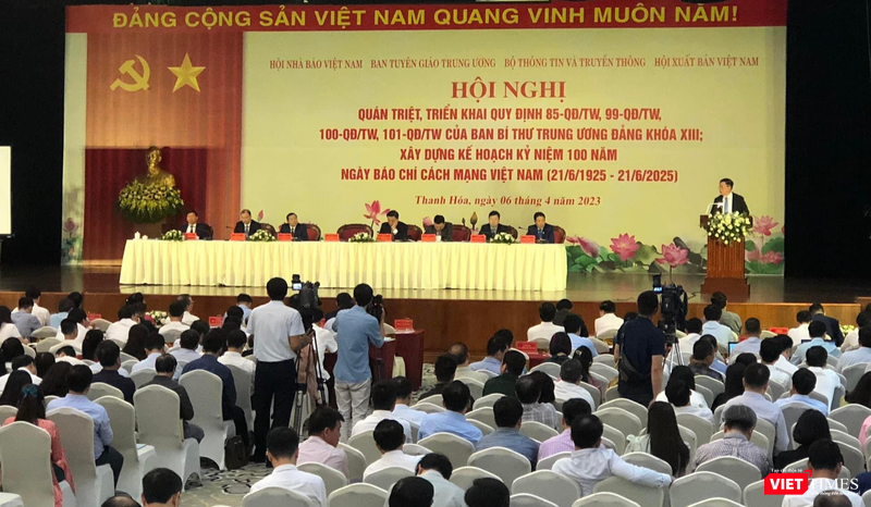Hội nghị đã quán triệt, triển khai 4 Quy định mới của Ban Bí thư Trung ương Đảng và dự thảo Đề án về kỷ niệm 100 năm Ngày Báo chí Cách mạng Việt Nam.