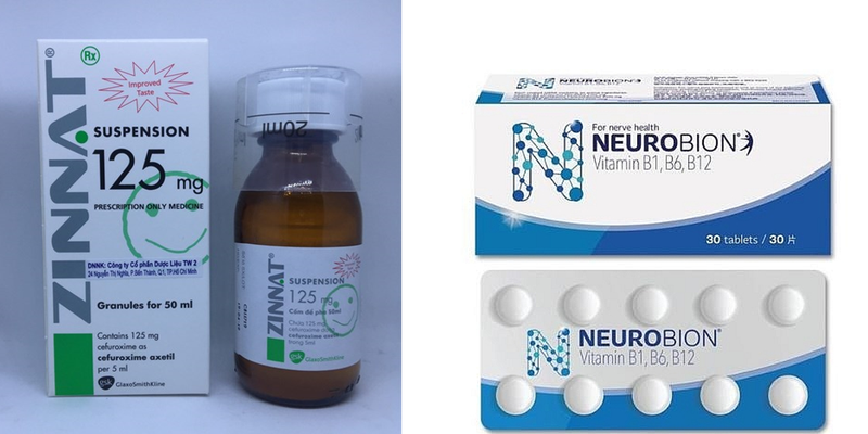 Zinnat Suspension và Neurobion do Chi nhánh Công ty TNHH Zuellig Pharma Việt Nam nhập khẩu.