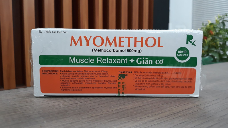 Thuốc Myomethol do YTECO nhập khẩu từ RX. Manufacturing Co., Ltd (Thái Lan)