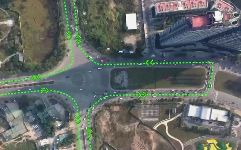 Tổ chức phân luồng các chiều đường tại ngã tư Châu Văn Liêm - Lê Quang Đạo - Mễ Trì. Tổ chức phân luồng các chiều đường tại ngã tư Châu Văn Liêm - Lê Quang Đạo - Mễ Trì.