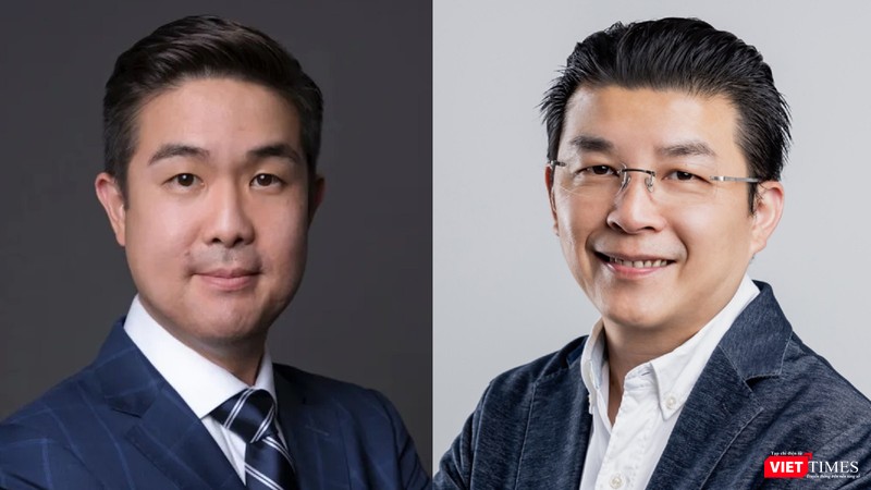 Ông Adrian Hia - Giám đốc Điều hành (phải) và ông Ernest Chai - Giám đốc kênh phân phối của Kaspersky APAC.