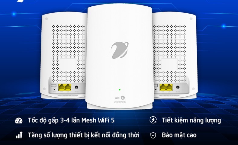 Wifi Mesh 6 của VNPT sở hữu tốc độ kết nối internet đến 3Gbps, 2 băng tần 2,4Ghz và 5GHz 9.jpg