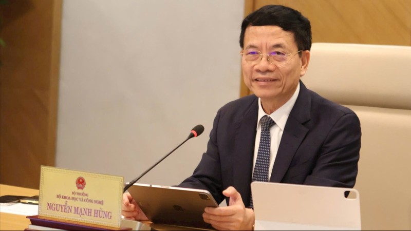 Bộ trưởng Nguyễn Mạnh Hùng. Ảnh: Bộ KHCN.