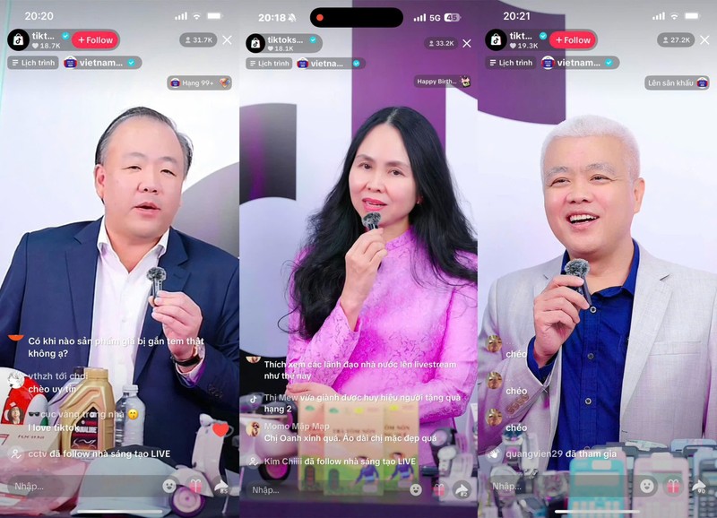 Lần đầu tiên Ban tổ chức trực tiếp thực hiện một phiên Mega Live quy mô lớn, với hình thức trình diễn trực quan, sinh động, hướng dẫn chi tiết cho người tiêu dùng về cách phân biệt hàng thật-hàng giả..jpg