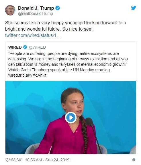 Đoạn tweet mà ông Trump đăng tải (Ảnh: CNA) Đoạn tweet mà ông Trump đăng tải (Ảnh: CNA)