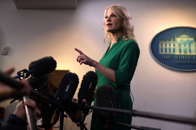 Bà Kellyane Conway khẳng định việc luận tội không có ý nghĩa gì với một đảng Cộng hòa đang cực kỳ đoàn kết (Ảnh: NYTimes)