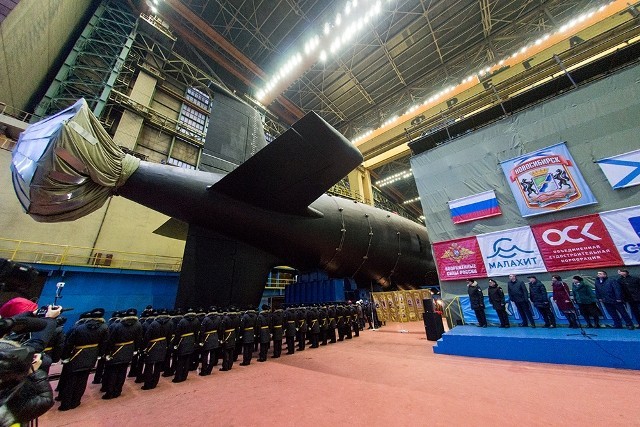 Novosibirsk là con tàu thứ hai lớp Yasen-M được hạ thủy (Ảnh: Getty) Novosibirsk là con tàu thứ hai lớp Yasen-M được hạ thủy (Ảnh: Getty)