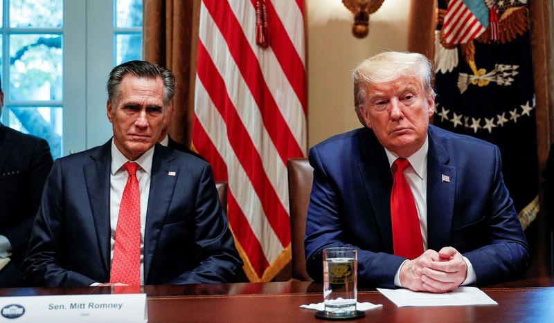 Quan hệ giữa ông romney và Tổng thống Trump từ lâu đã "cơm chẳng lành, canh chẳng ngọt" (Ảnh: National Review) Quan hệ giữa ông romney và Tổng thống Trump từ lâu đã