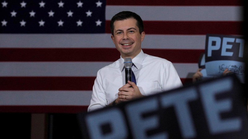 Ông Buttigieg đứng ở vị trí thứ hai, xếp sau ông Bernie Sanders (Ảnh: Getty)