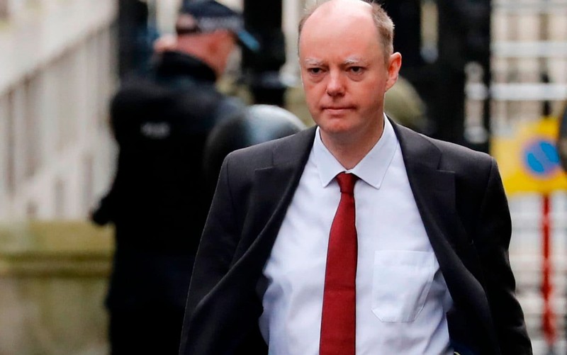 Trưởng cố vấn y tế của chính phủ Anh Chris Whitty (Ảnh: Telegraph)