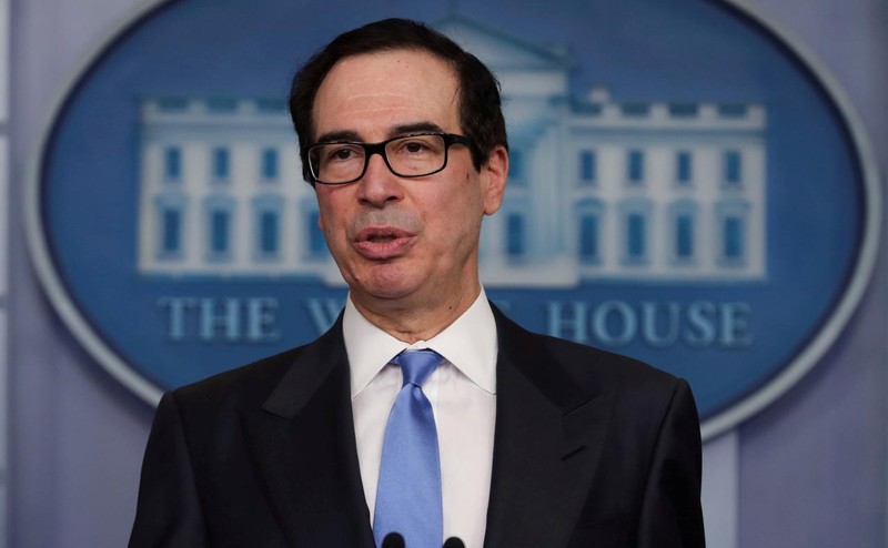 Bộ trưởng Tài chính Mnuchin cho hay Tổng thống Trump đang cân nhắc nhiều chọn để phản ứng với Trung Quốc (Ảnh: Reuters)