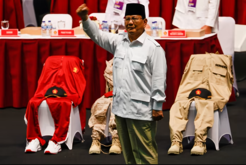 Prabowo Subianto Djojohadikusumo tại một sự kiện ở Jakarta (Ảnh: Reuters)