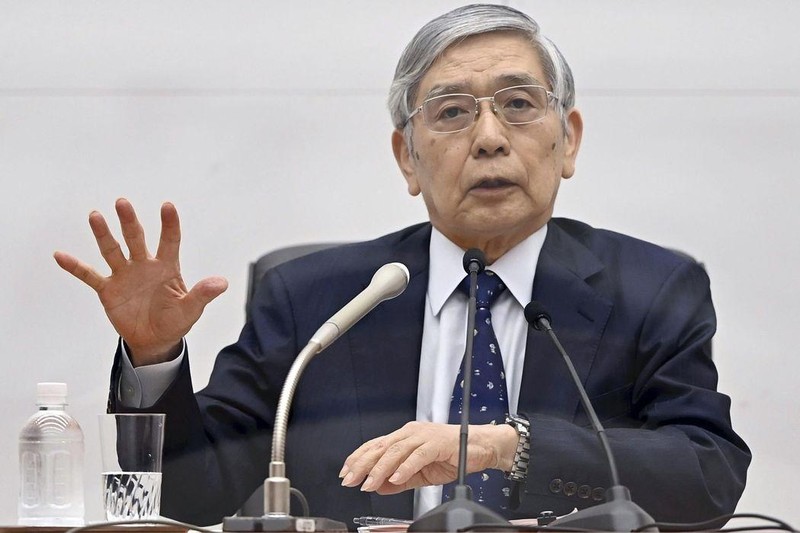 Thống đốc Ngân hàng trung ương Nhật Bản Haruhiko Kuroda (Ảnh: Bloomberg)