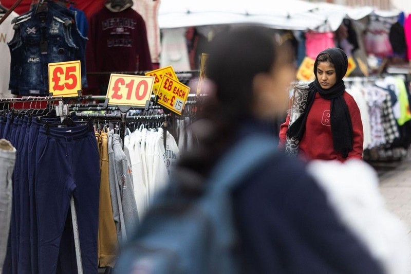 Ngân hàng trung ương Anh cho hay giá tiêu dùng có thể đạt đỉnh ở mức dưới 11% trong tháng 10 (Ảnh: Bloomberg)