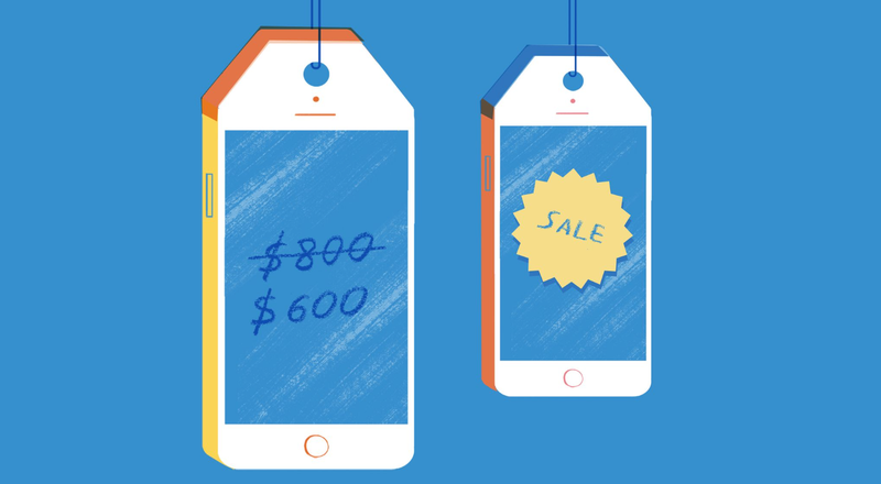 Ngoài thị trường smartphone mới, Apple cũng hưởng lợi từ thị trường smartphone đã qua sử dụng (Ảnh: WSJ)