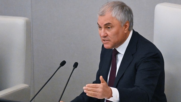 Chủ tịch Duma Quốc gia Nga Vyacheslav Volodin. Ảnh: Sputnik.