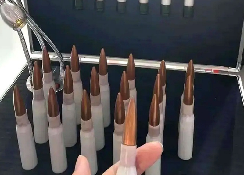 Trung Quốc đang dần sử dụng đạn có vỏ chất dẻo thay thế đạn vỏ đồng. Ảnh: QQnews.