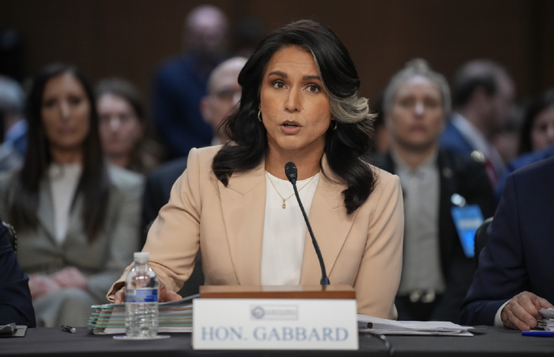 Giám đốc Tình báo Quốc gia Tulsi Gabbard phát biểu trước Ủy ban Tình báo Thượng viện. Ảnh: Getty.