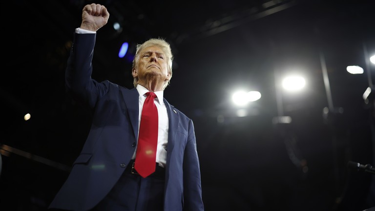 Tổng thống Mỹ Donald Trump xác nhận về ý định tranh cử nhiệm kỳ thứ ba. Ảnh: Getty.